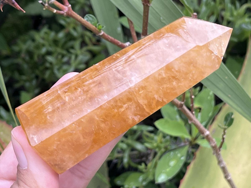 Polished Golden Healer Limonite Quartz Crystal x 1 From Madagascar