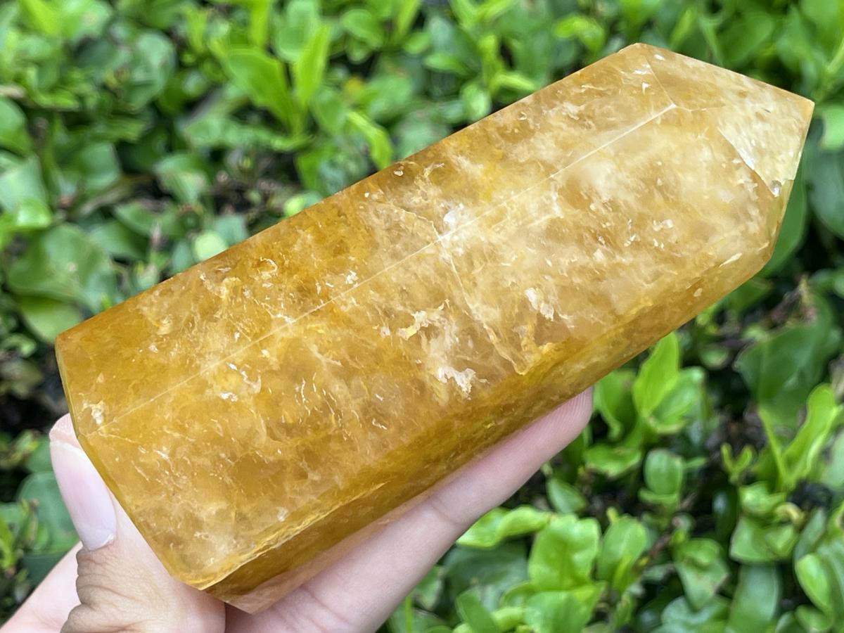 Polished Golden Healer Limonite Quartz Crystal x 1 From Madagascar