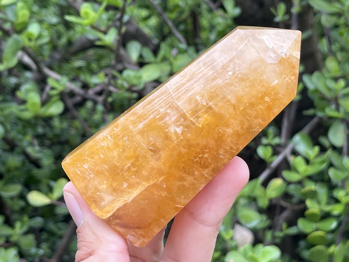 Polished Golden Healer Limonite Quartz Crystal x 1 From Madagascar