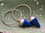 Hand Made Pair of Lapis Lazuli Earrings - Sold Per Pair - From Afghanistan