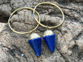 Hand Made Pair of Lapis Lazuli Earrings - Sold Per Pair - From Afghanistan