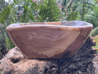 Polished Large Polychrome Picture Jasper Bowl x 1 From Madagascar