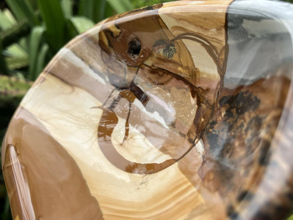 Polished Large Polychrome Picture Jasper Bowl x 1 From Madagascar