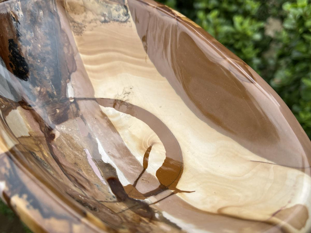 Polished Large Polychrome Picture Jasper Bowl x 1 From Madagascar