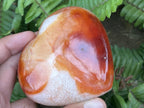 Polished Carnelian Gemstone Heart x 1 From Madagascar
