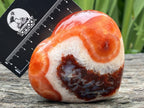 Polished Carnelian Gemstone Heart x 1 From Madagascar