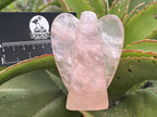 Hand Made Gemmy Rose Quartz Angel Carving x 1 From Ambatondrazaka, Madagascar