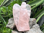 Hand Made Gemmy Rose Quartz Angel Carving x 1 From Ambatondrazaka, Madagascar