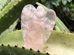 Hand Made Gemmy Rose Quartz Angel Carving x 1 From Ambatondrazaka, Madagascar