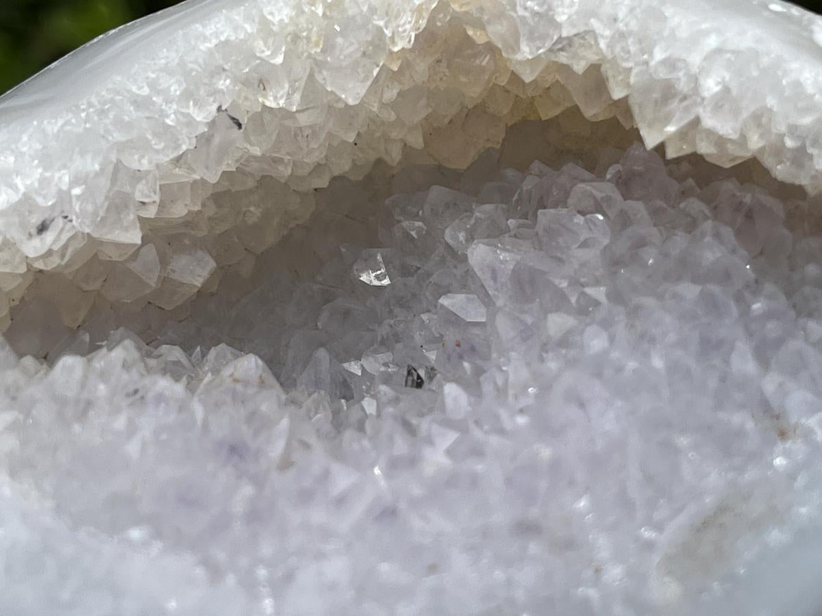 Polished Pair of Agate Crystal Geodes x 1 From Maintirano Madagascar