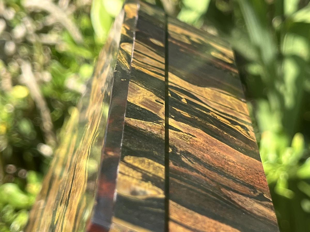 Hand Made Silver Hematite Banded Iron Stone Jasper Jewellery Box x 1 From South Africa