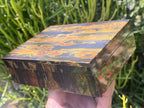 Hand Made Silver Hematite Banded Iron Stone Jasper Jewellery Box x 1 From South Africa