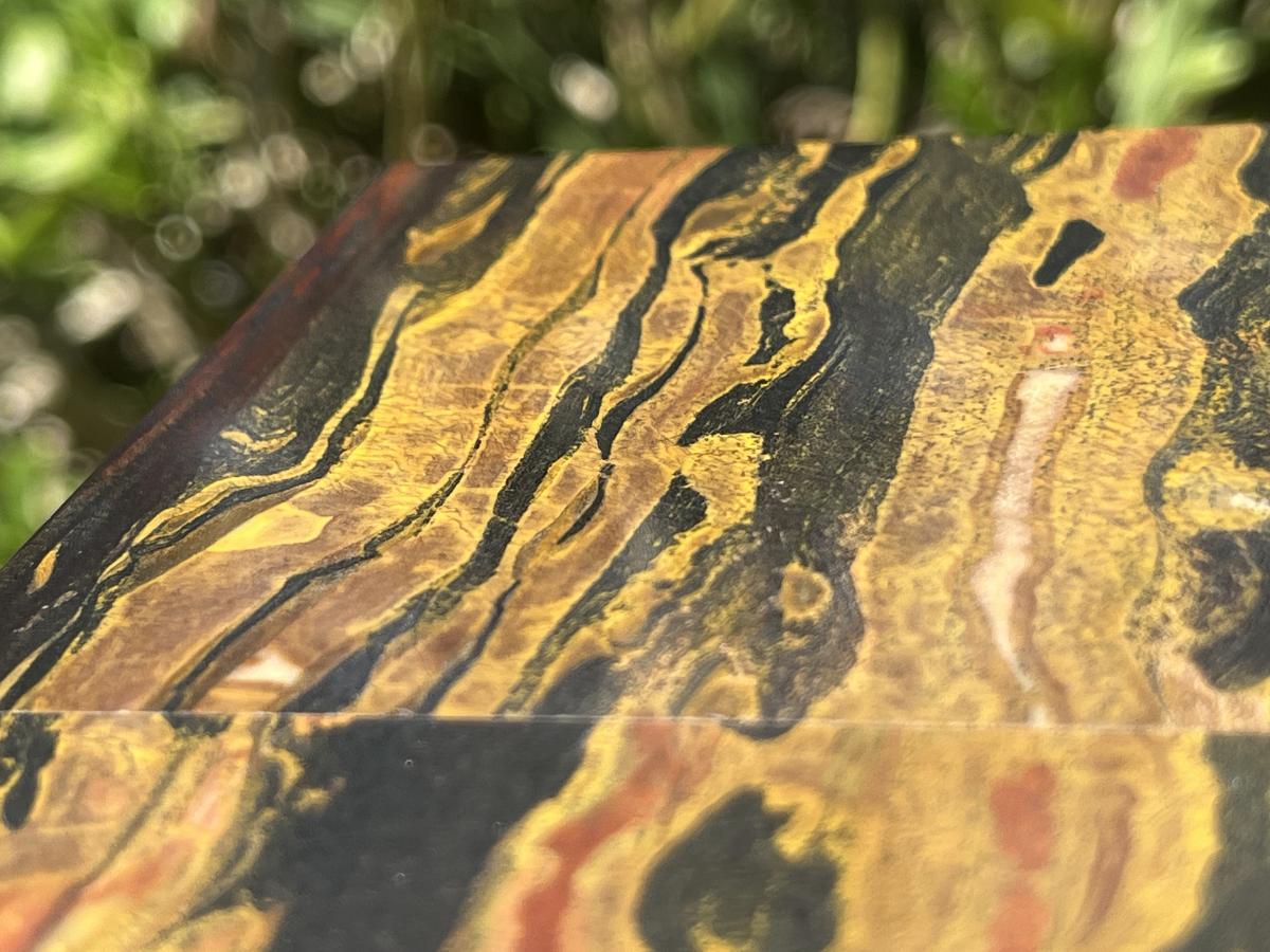 Hand Made Silver Hematite Banded Iron Stone Jasper Jewellery Box x 1 From South Africa