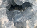Polished Blue Celestite Geode Egg x 1 From Sakoany, Madagascar