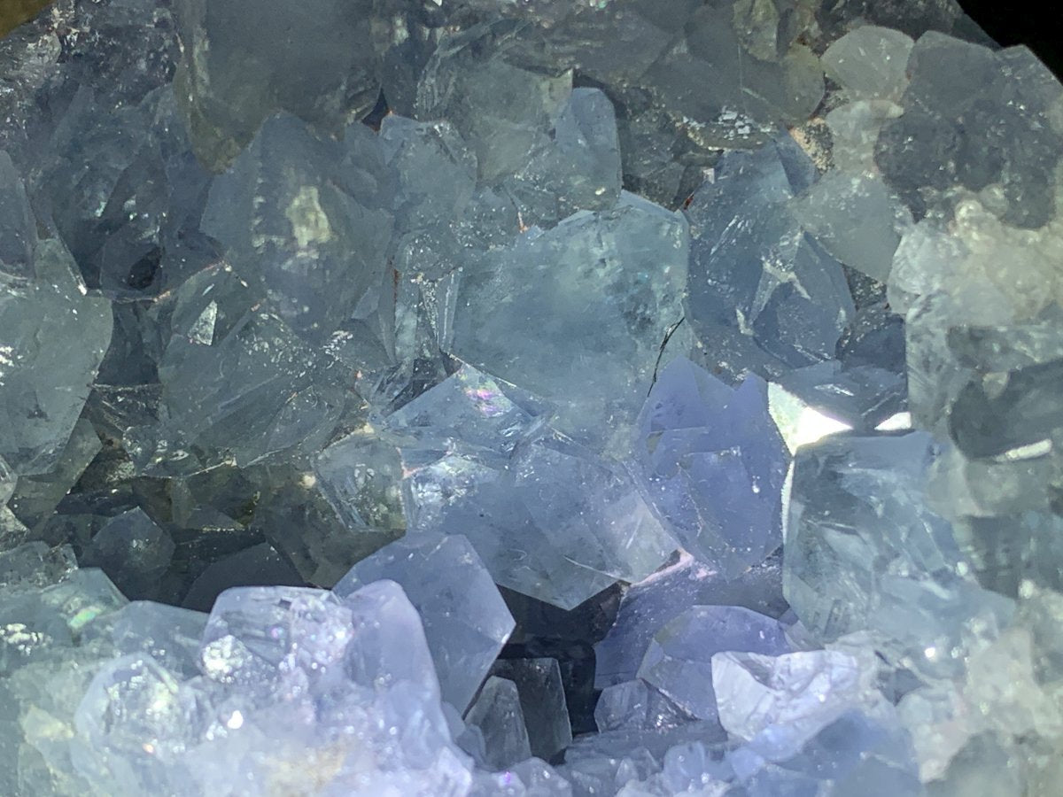 Polished Blue Celestite Geode Egg x 1 From Sakoany, Madagascar