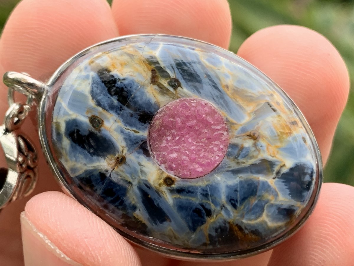 Hand Made Ultra Rare Pietersite and Salrose Necklace x 1 From Namibia