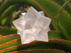 Hand Made Gemmy Rose Quartz Merkabah Star x 1 From Ambatondrazaka, Madagascar