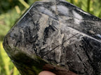 Polished Tourmalinated Inclusion Quartz Crystal x 1 From Madagascar