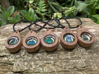 Hand Made Shattuckite and Zebra Wood Necklace - Sold Per Item - From Namibia