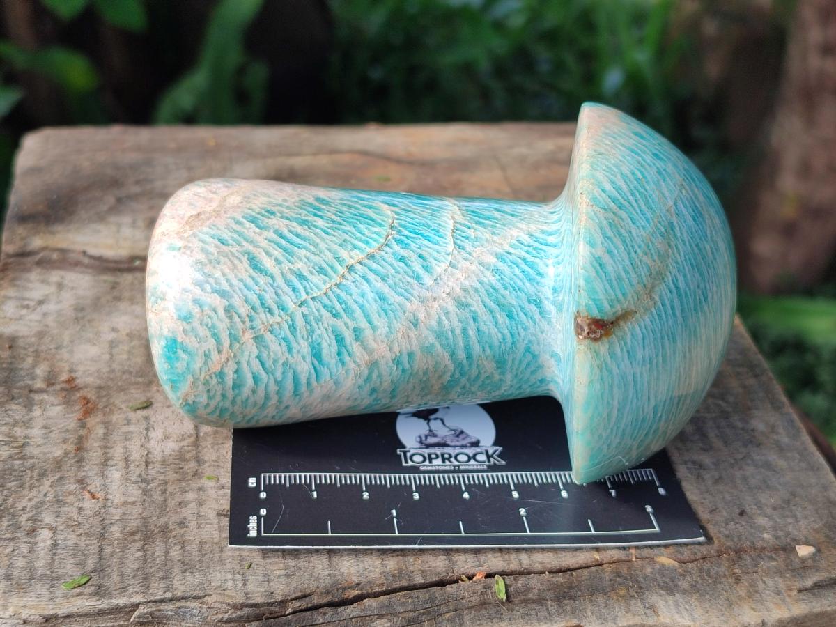 Polished Amazonite Mushroom x 1 From Madagascar