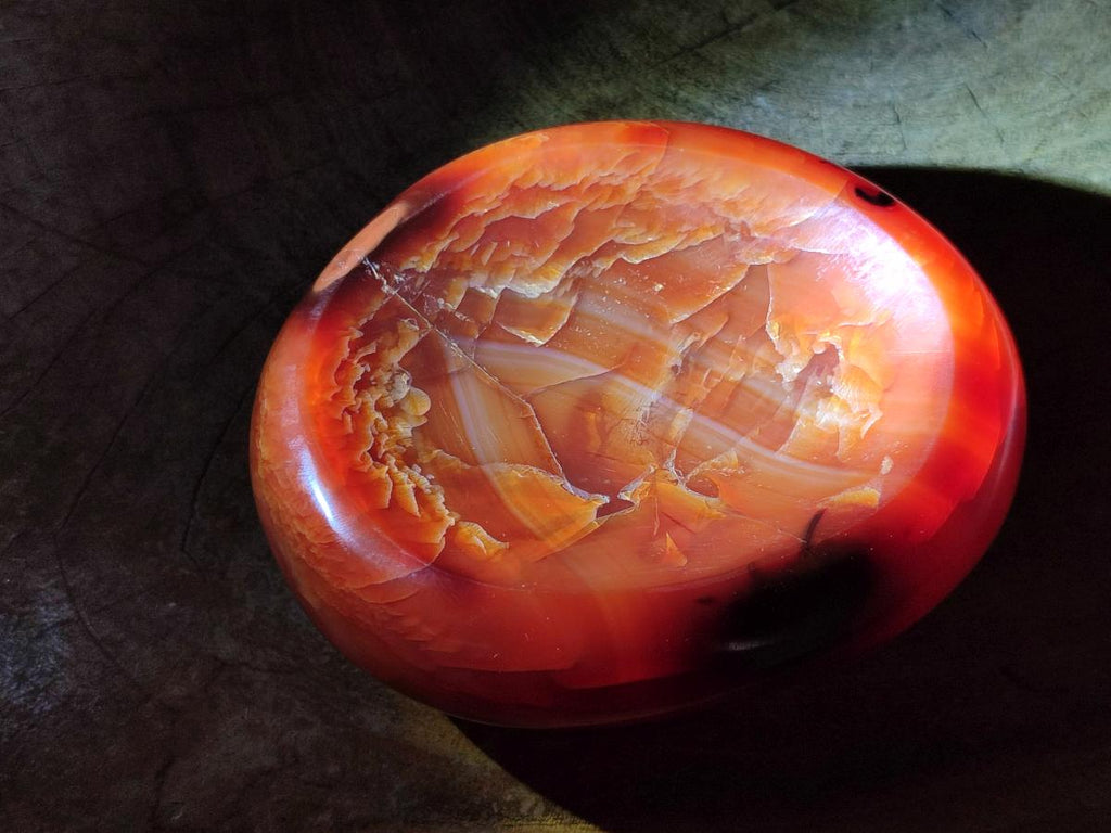 Polished Carnelian Gemstone Bowl x 1 From Madagascar