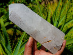 Polished White Quartz Crystal with Inclusions x 1 From Angola