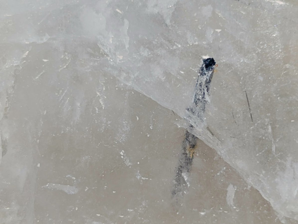 Polished White Quartz Crystal with Inclusions x 1 From Angola