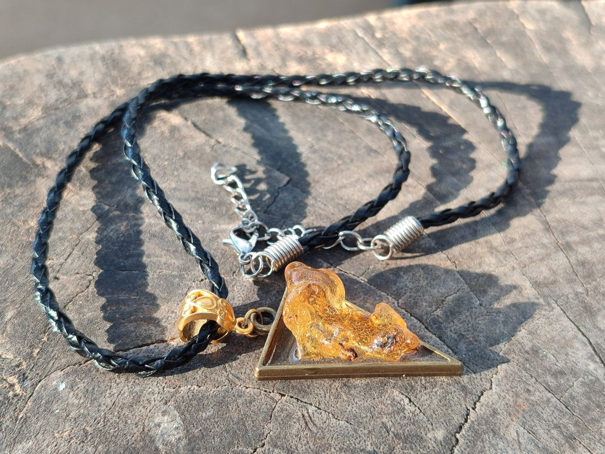Hand Made Natural Copal Amber Necklace x 1 From Nosy Varika Madagascar