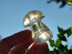 Polished Clear Rock Crystal Mushroom x 1 From Madagascar