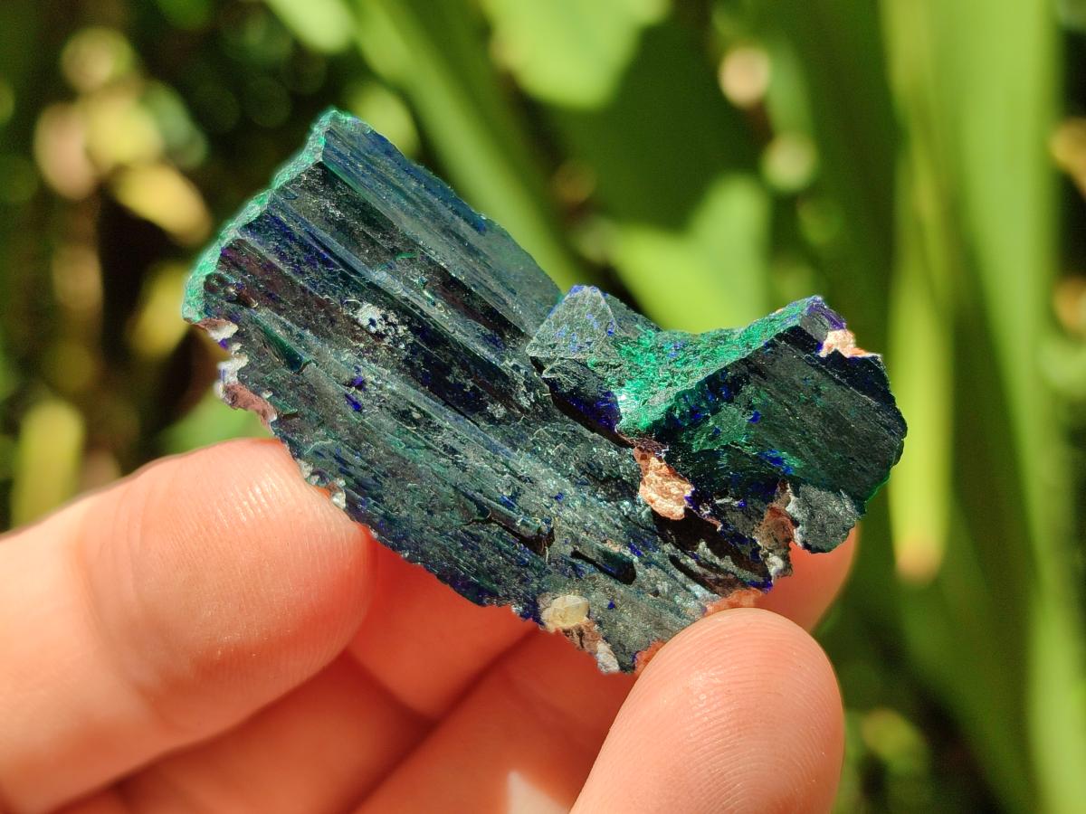 Natural Ultra Rare Bladed Azurite Crystal x 1 From Tsumeb, Namibia