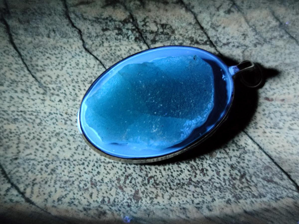 Hand Made Natural Hemimorphite Pendant x 1 From Lupoto Mine, Congo
