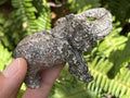 Polished Pair of Snakeskin Rhyolite Jasper Elephant Carvings x 1 From Australia