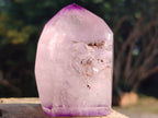 Polished Amethyst Window Crystal x 1 From Akansobe, Madagascar