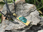 Hand Made Emerald Green Dioptase Specimen Necklace x 1 From Likasi, Congo