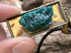 Hand Made Emerald Green Dioptase Specimen Necklace x 1 From Likasi, Congo