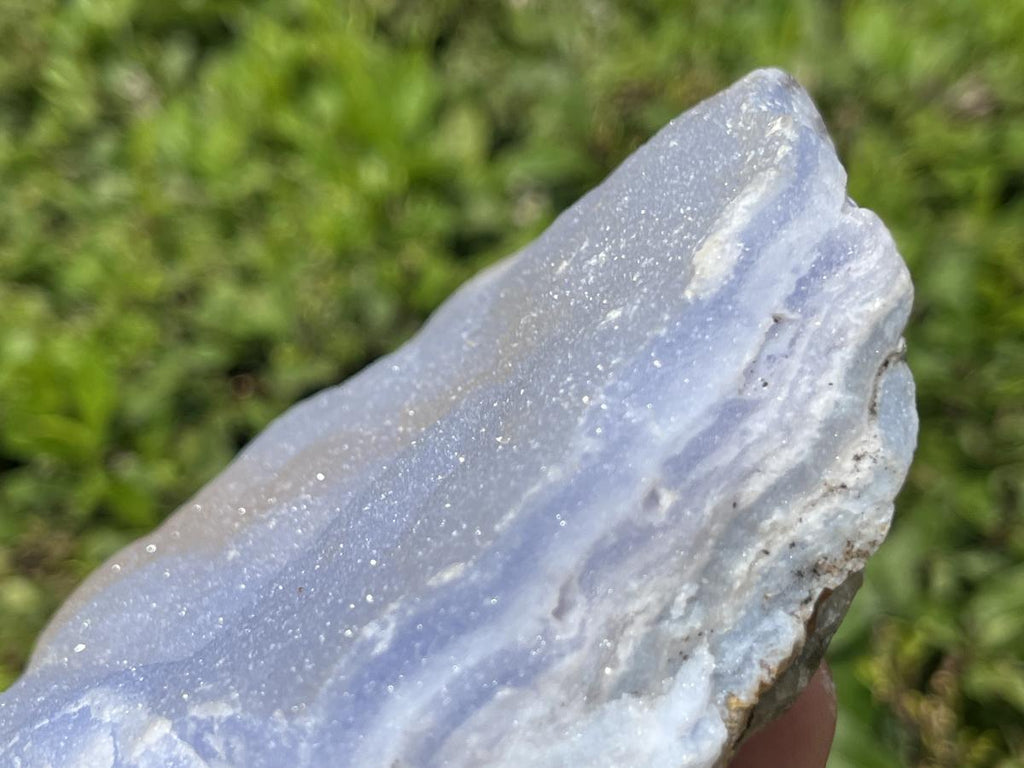 Natural Blue Lace Agate Crystalline Plate Specimen x 1 From Namibia