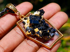 Hand Made Schorl Black Tourmaline Cluster Necklace x 1 From Erongo, Namibia