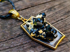 Hand Made Schorl Black Tourmaline Cluster Necklace x 1 From Erongo, Namibia