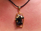 Hand Made Schorl Black Tourmaline Cluster Necklace x 1 From Erongo, Namibia