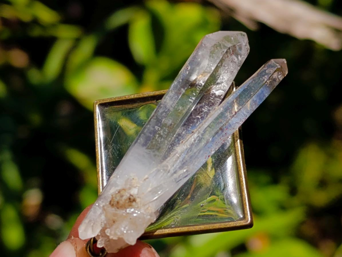 Hand Made Twin Brandberg Crystal Necklace x 1 From Brandberg, Namibia