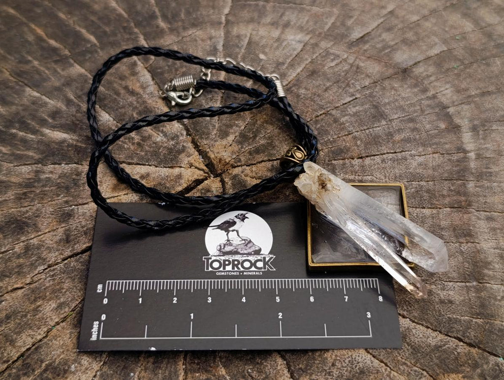 Hand Made Twin Brandberg Crystal Necklace x 1 From Brandberg, Namibia