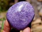 Polished Bouquet Basket Set of 6 Lepidolite Palm Stones x 1 From Zimbabwe