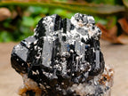 Natural Schorl Black Tourmaline Specimen with Feldspar and Smokey Quartz x 1 From Erongo, Namibia