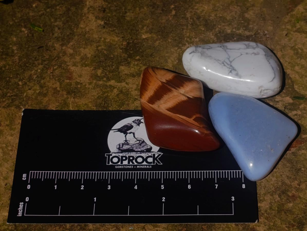Polished African Gemstone Tumbled Stone Gift Set - Sold Per Set - From Southern Africa