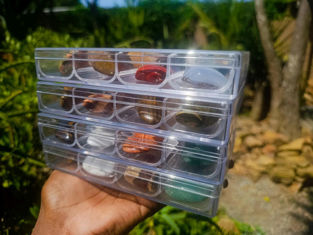 Polished African Gemstone Tumbled Stone Gift Set - Sold Per Set - From Southern Africa