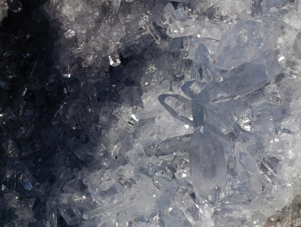 Natural Exquisite Large Acicular Celestite Geode x 1 From Sakoany, Madagascar