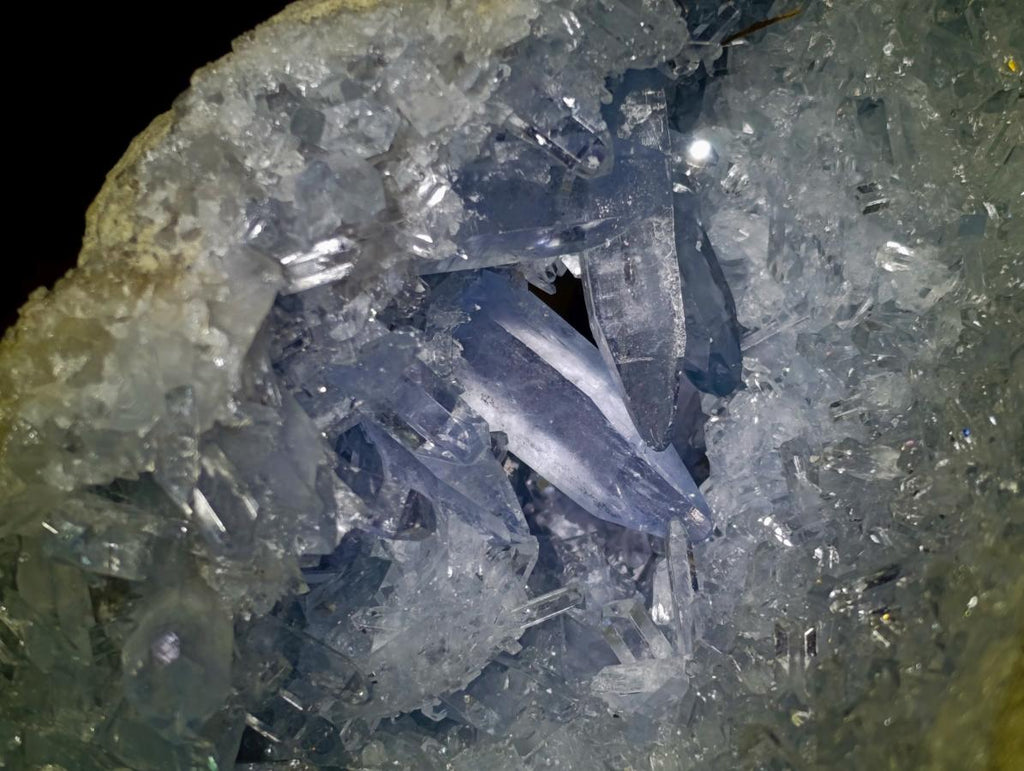 Natural Exquisite Large Acicular Celestite Geode x 1 From Sakoany, Madagascar