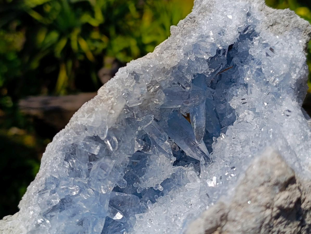 Natural Exquisite Large Acicular Celestite Geode x 1 From Sakoany, Madagascar