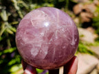 Polished Gemmy Star Lavender Rose Quartz Sphere x 1 From Ambatondrazaka, Madagascar
