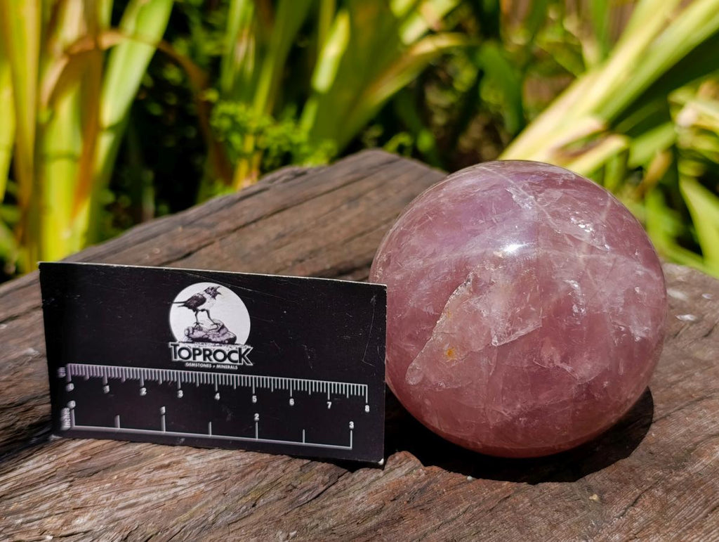 Polished Gemmy Star Lavender Rose Quartz Sphere x 1 From Ambatondrazaka, Madagascar